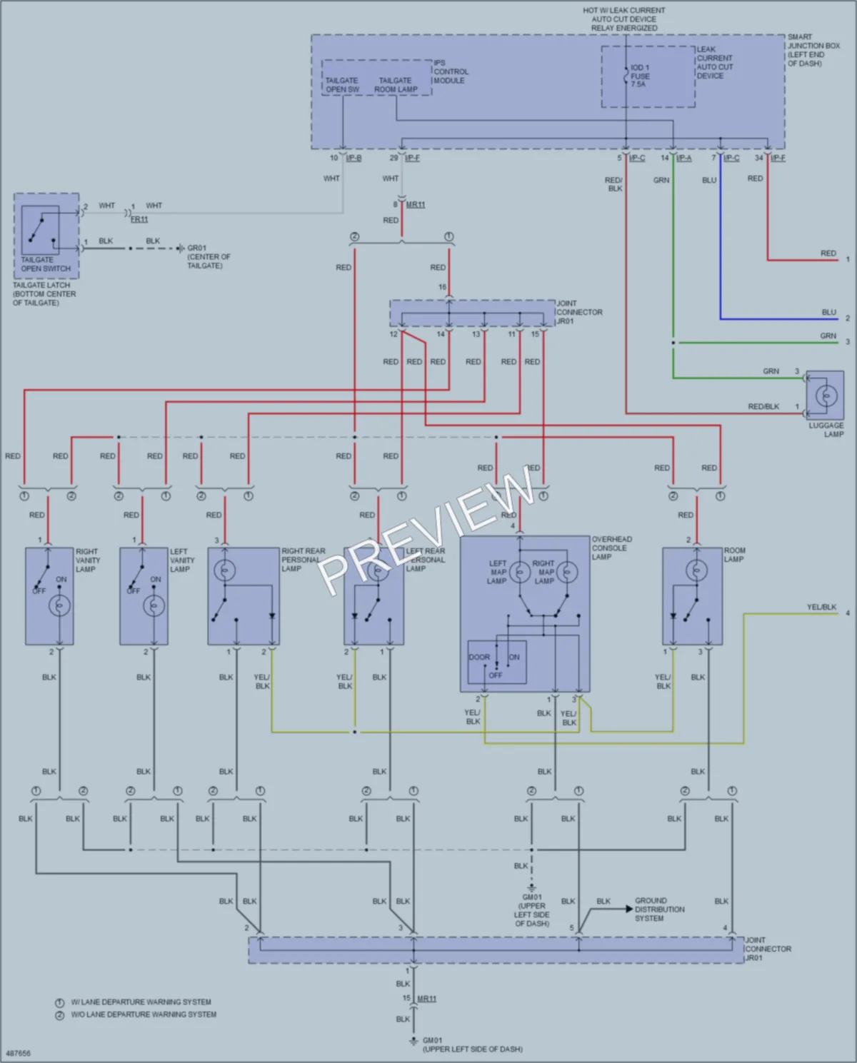 2016 Kia Soul Interior Lights wiring diagram preview