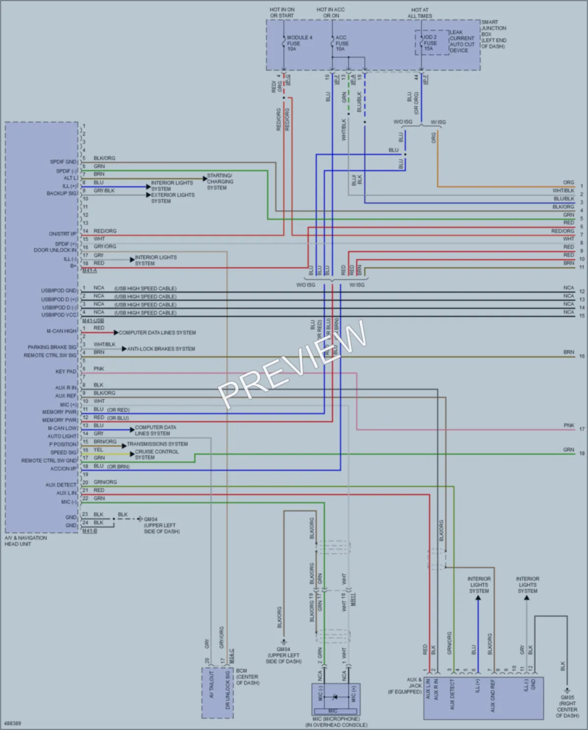2016 Kia Soul Radio wiring diagram preview
