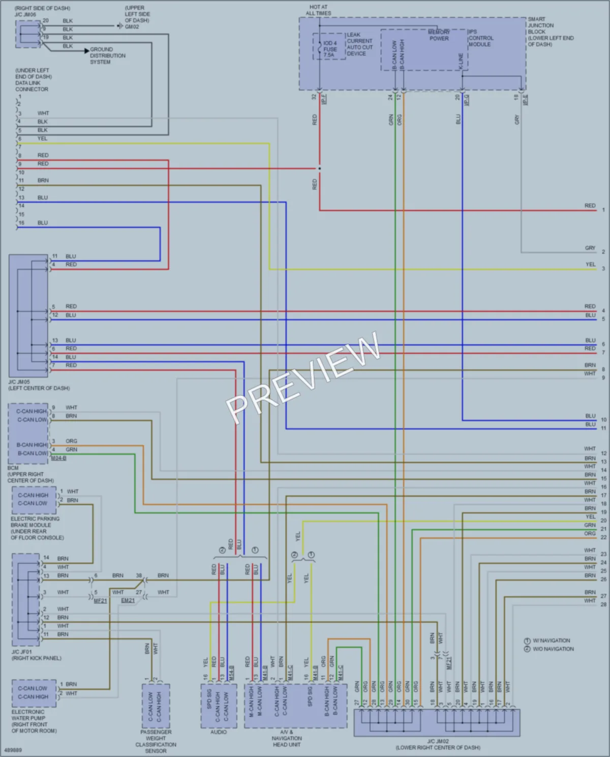 2016 Kia SoulEV Computer Data Lines wiring diagram preview