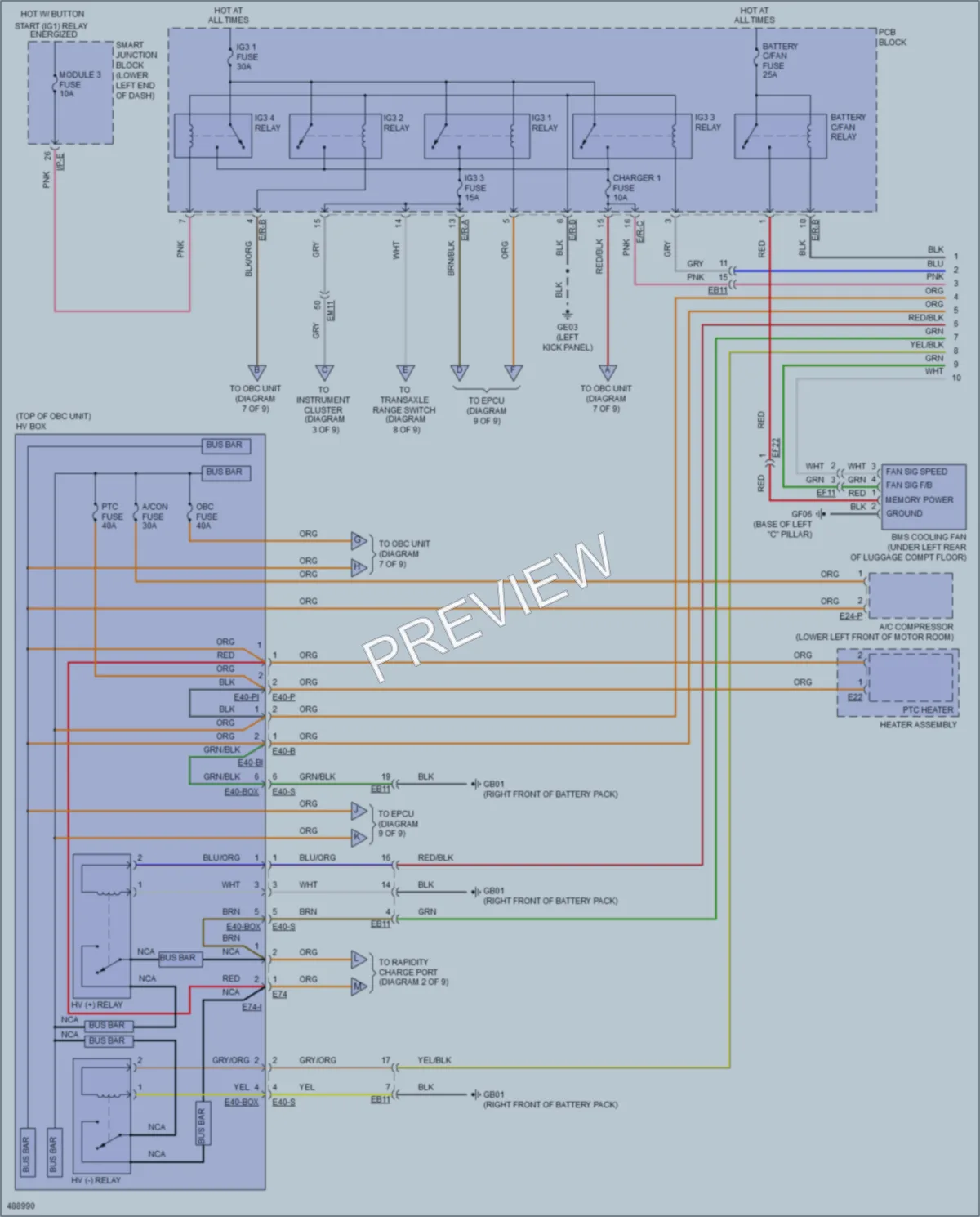 2016 Kia SoulEV Engine Performance wiring diagram preview
