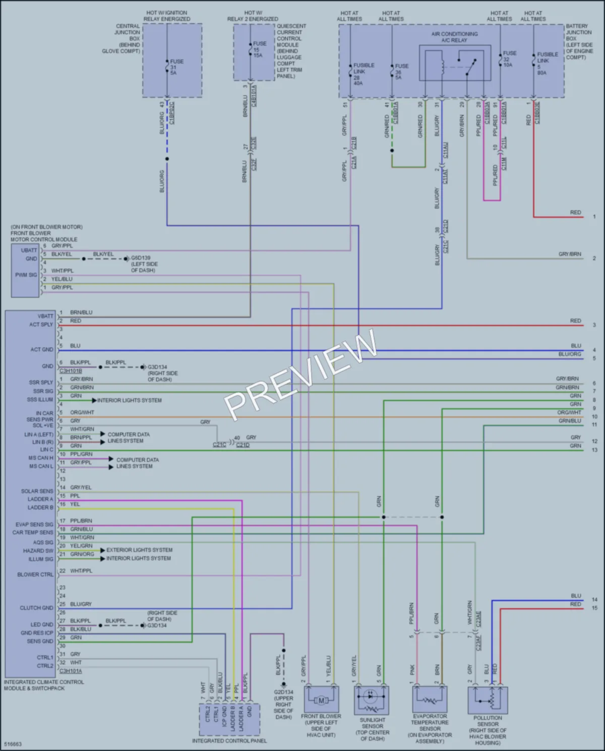 2016 LandRover DiscoverySport Air Conditioning wiring diagram preview