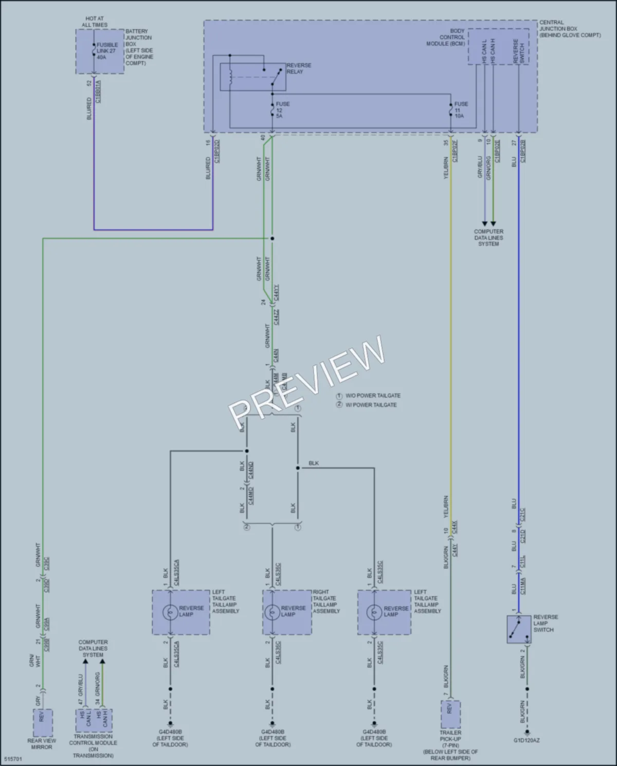2016 LandRover DiscoverySport Exterior Lights wiring diagram preview