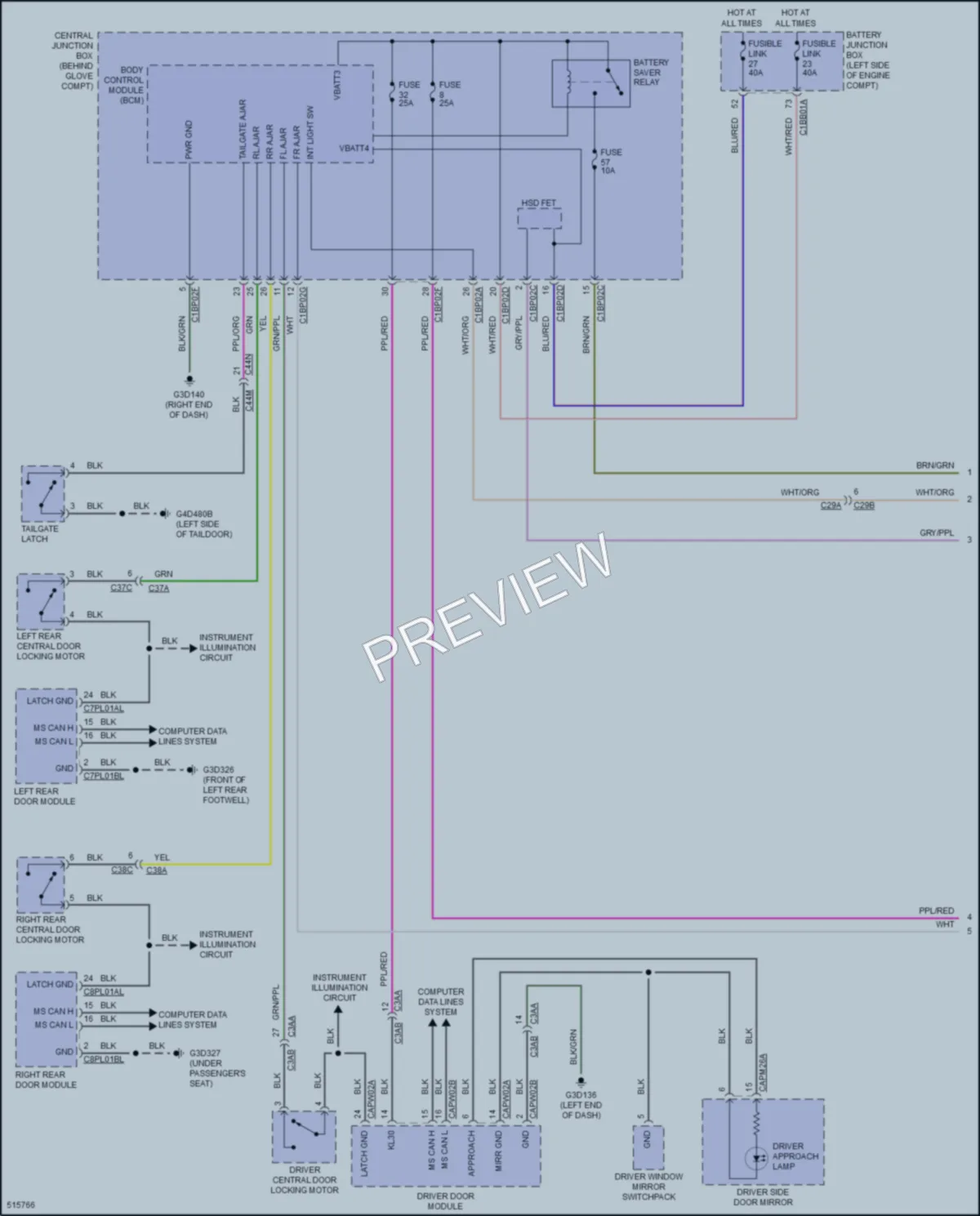 2016 LandRover DiscoverySport Interior Lights wiring diagram preview