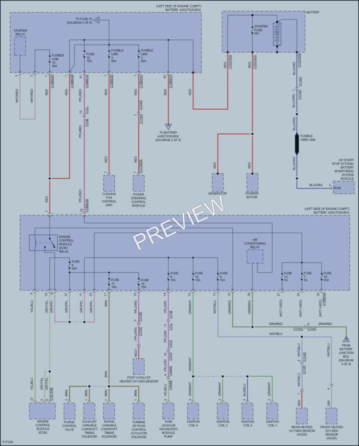 2016 LandRover DiscoverySport Power Distribution wiring diagram preview