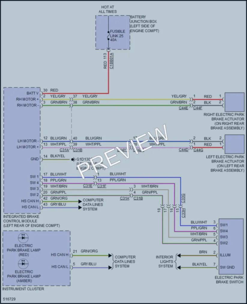 2016 LandRover DiscoverySport Shift Interlock wiring diagram preview