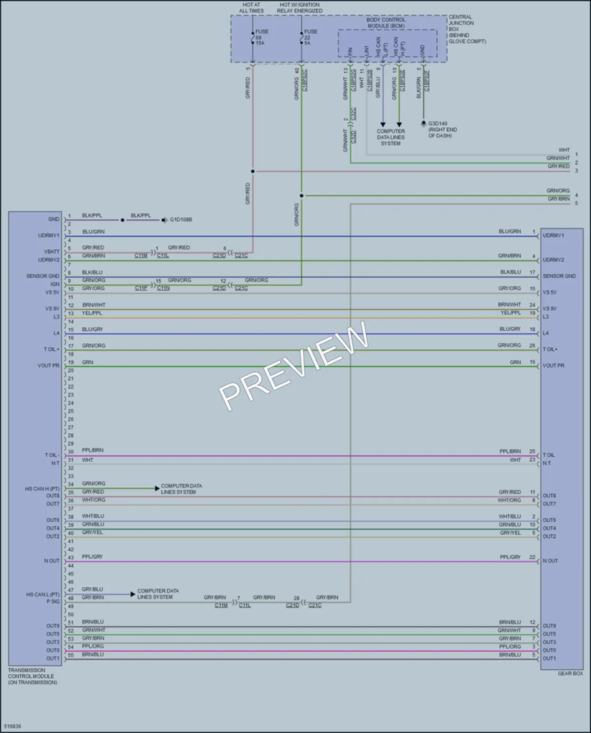 2016 LandRover DiscoverySport Transmission wiring diagram preview
