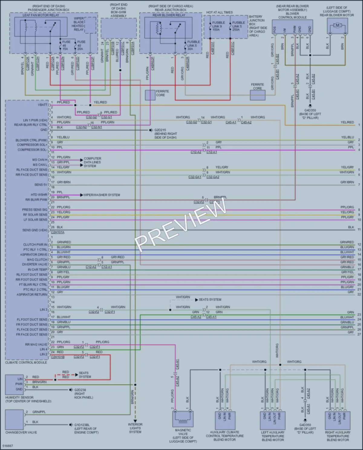 2016 LandRover RangeRover Air Conditioning wiring diagram preview