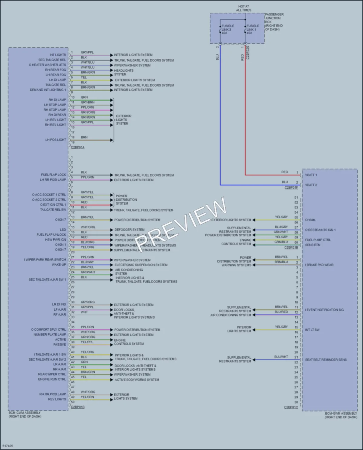 2016 LandRover RangeRover Body Control Modules wiring diagram preview