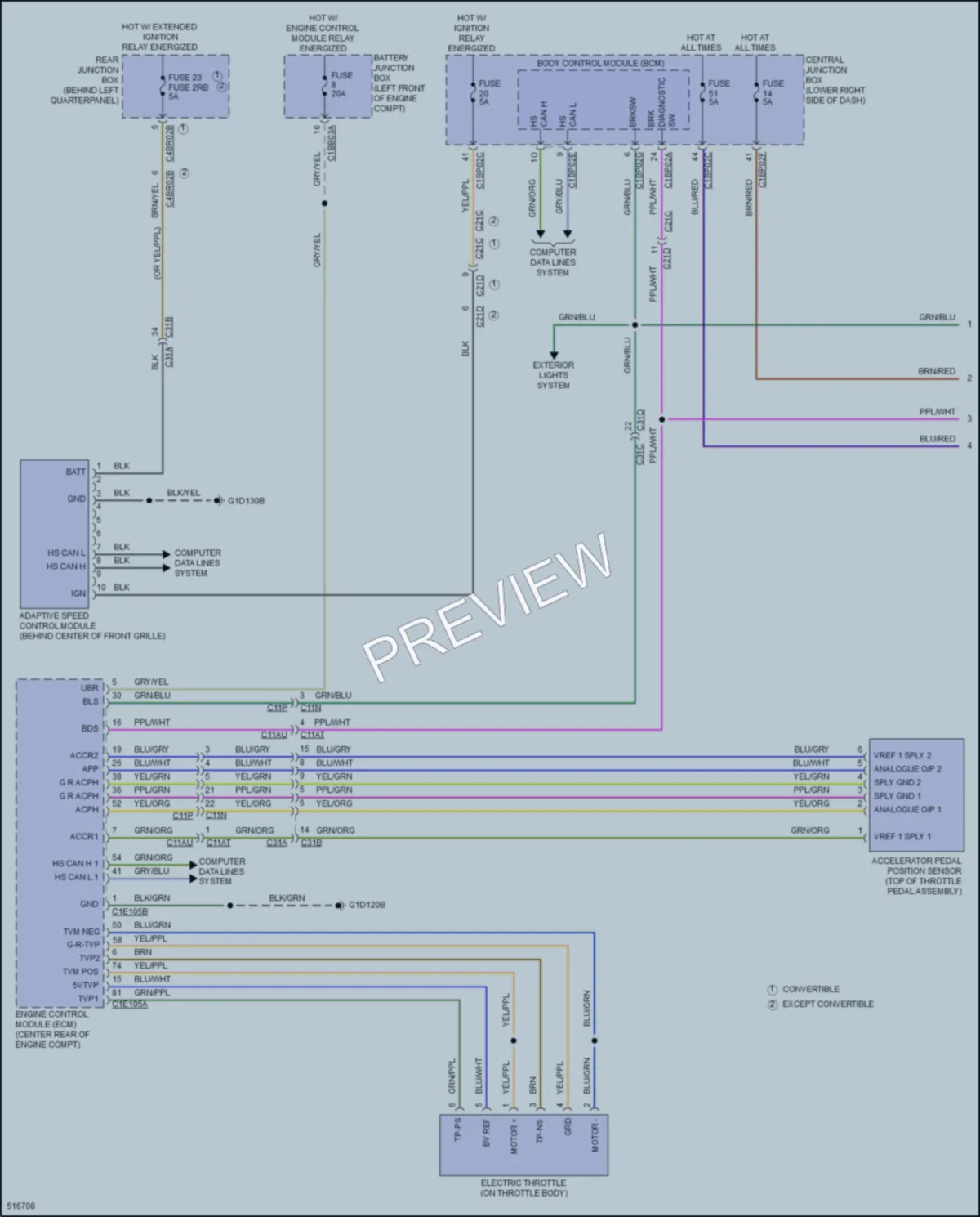 2016 LandRover RangeRoverEvoque Cruise Control wiring diagram preview