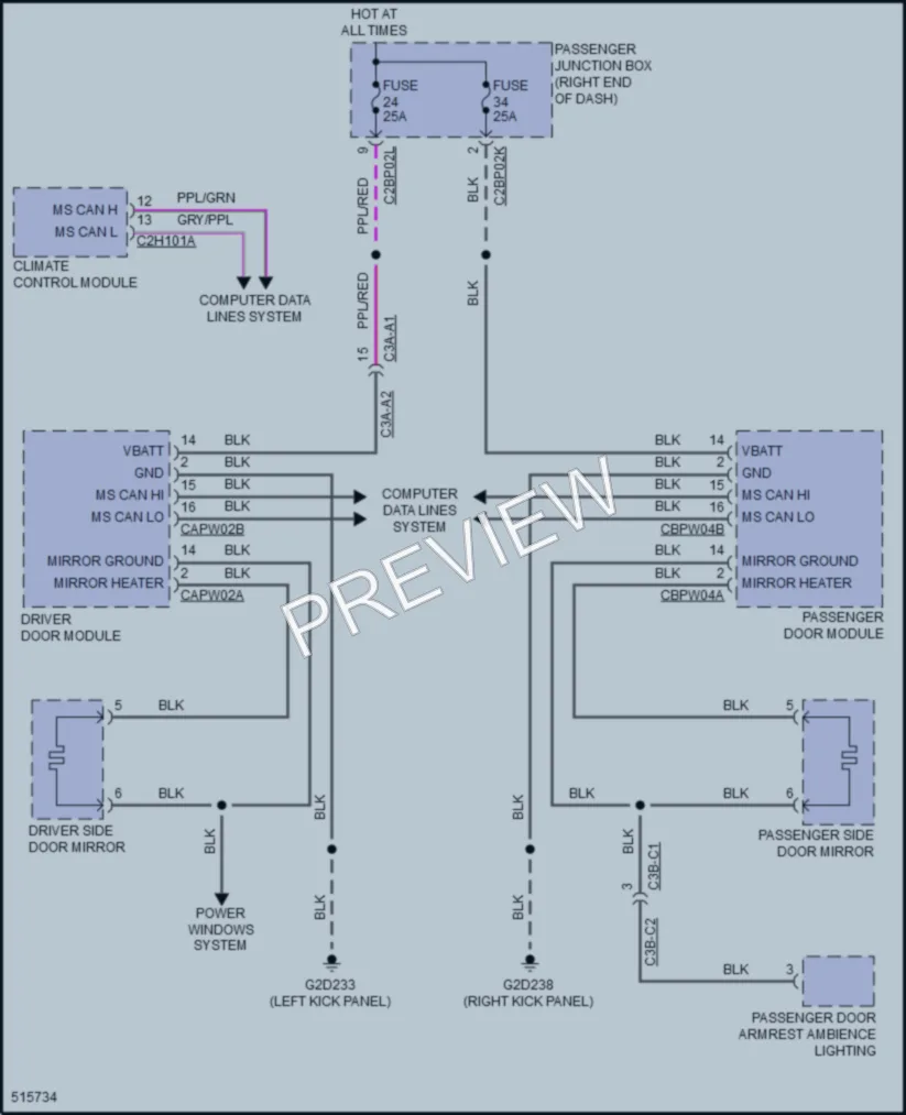 2016 LandRover RangeRoverSport Defoggers wiring diagram preview