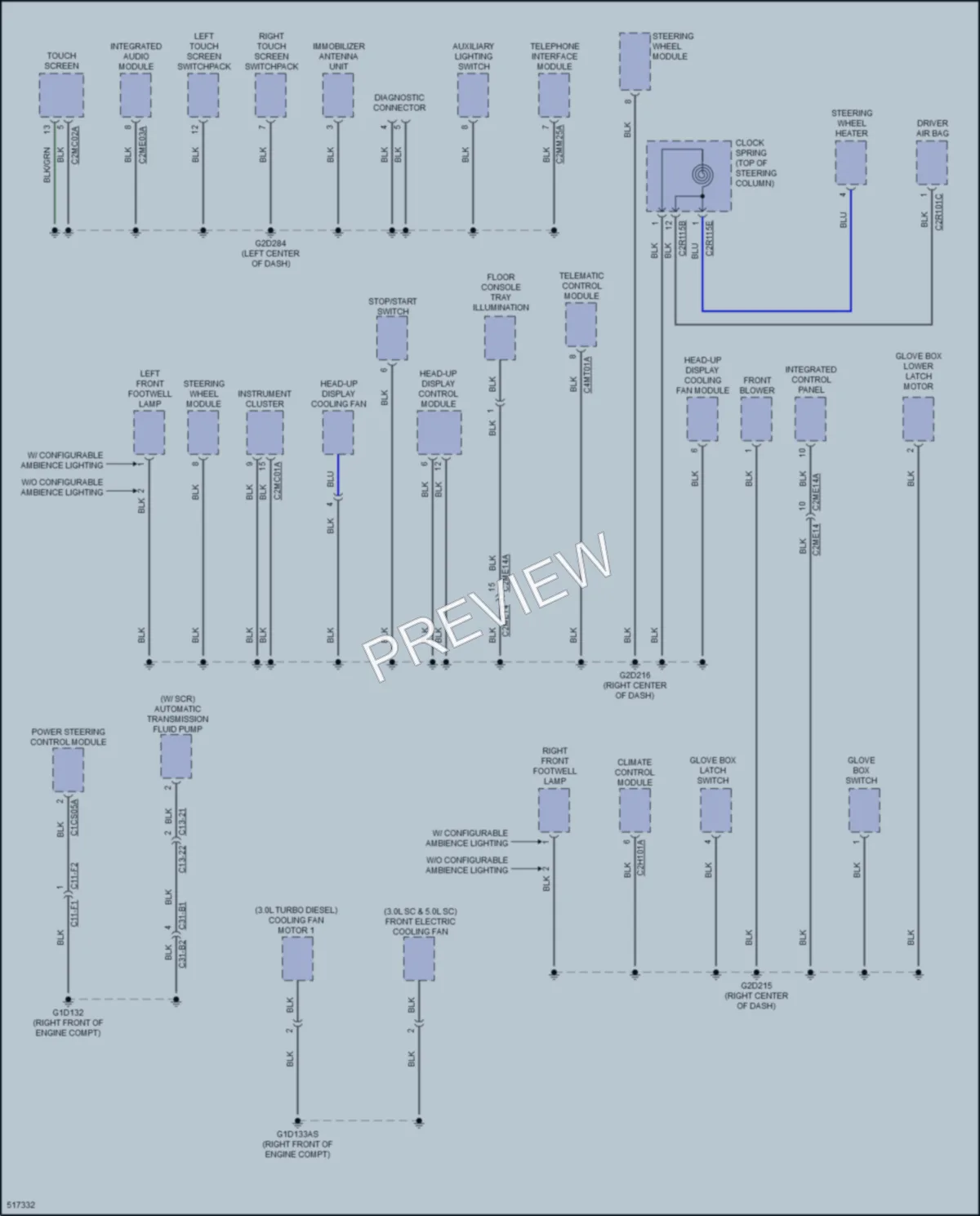 2016 LandRover RangeRoverSport Ground Distribution wiring diagram preview