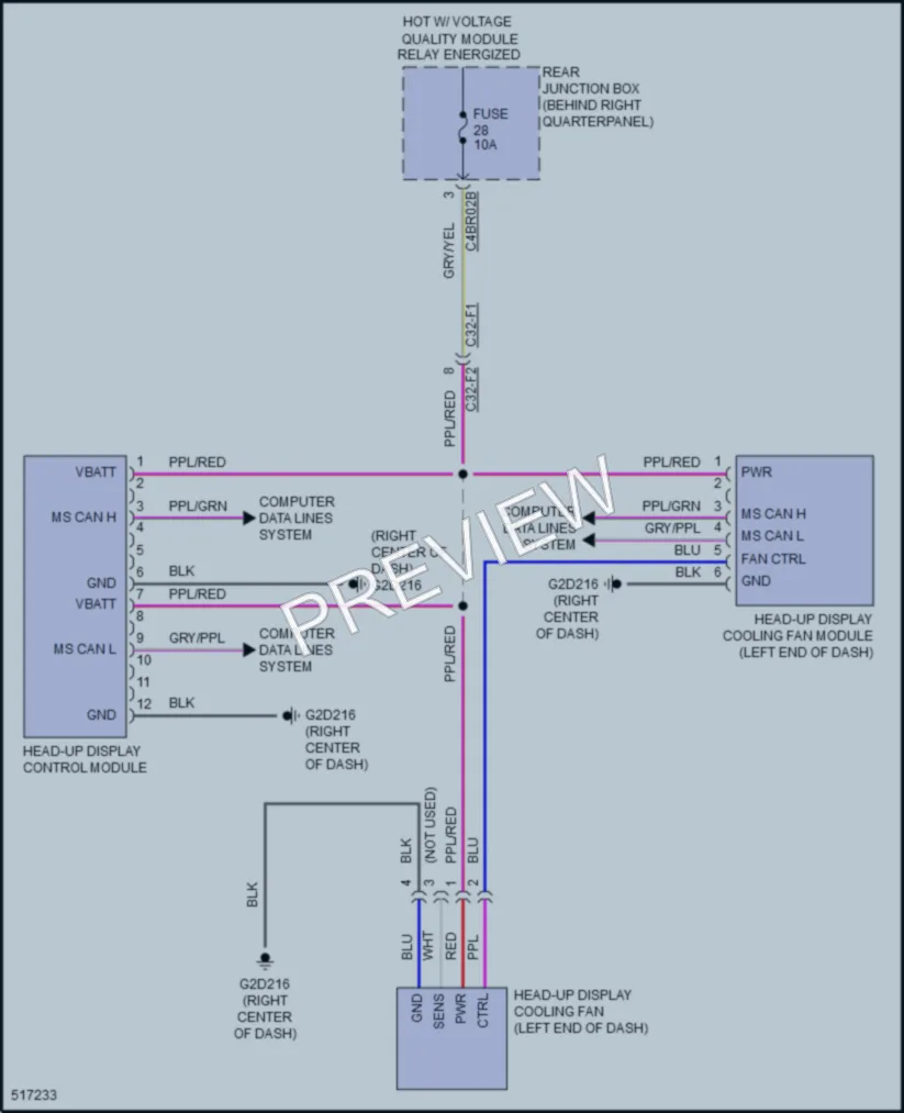 2016 LandRover RangeRoverSport Instrument Cluster wiring diagram preview