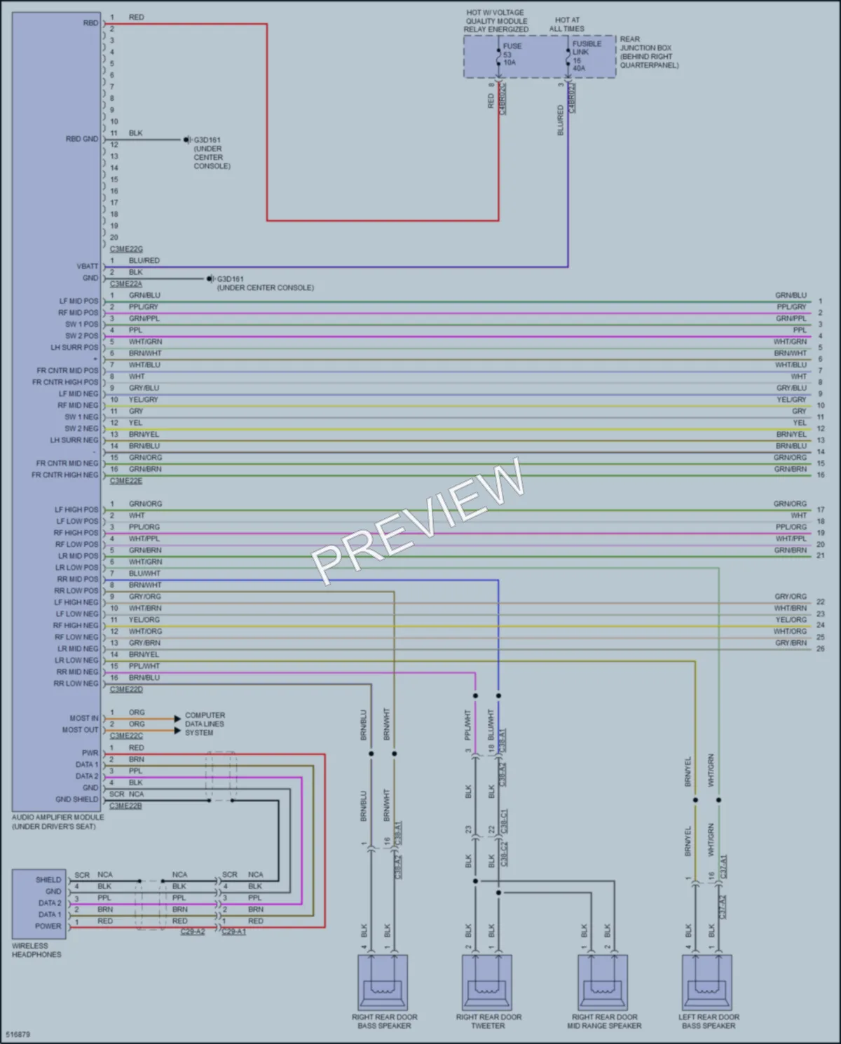 2016 LandRover RangeRoverSport Radio wiring diagram preview