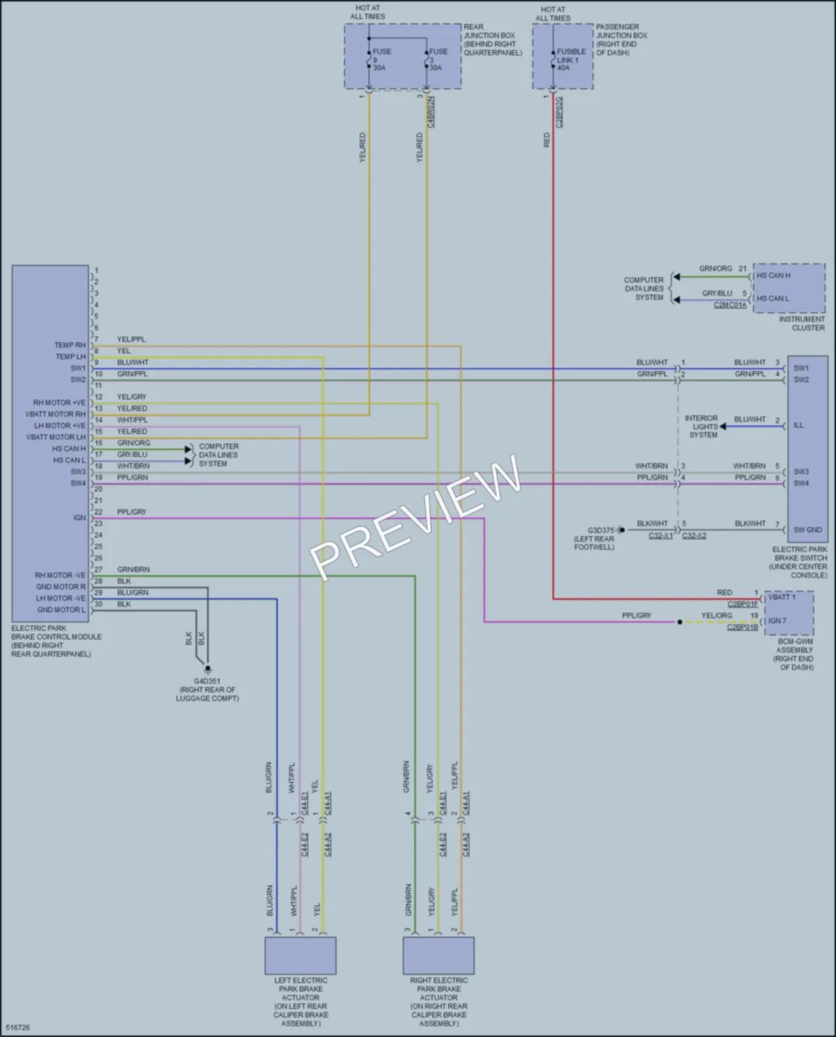 2016 LandRover RangeRoverSport Shift Interlock wiring diagram preview