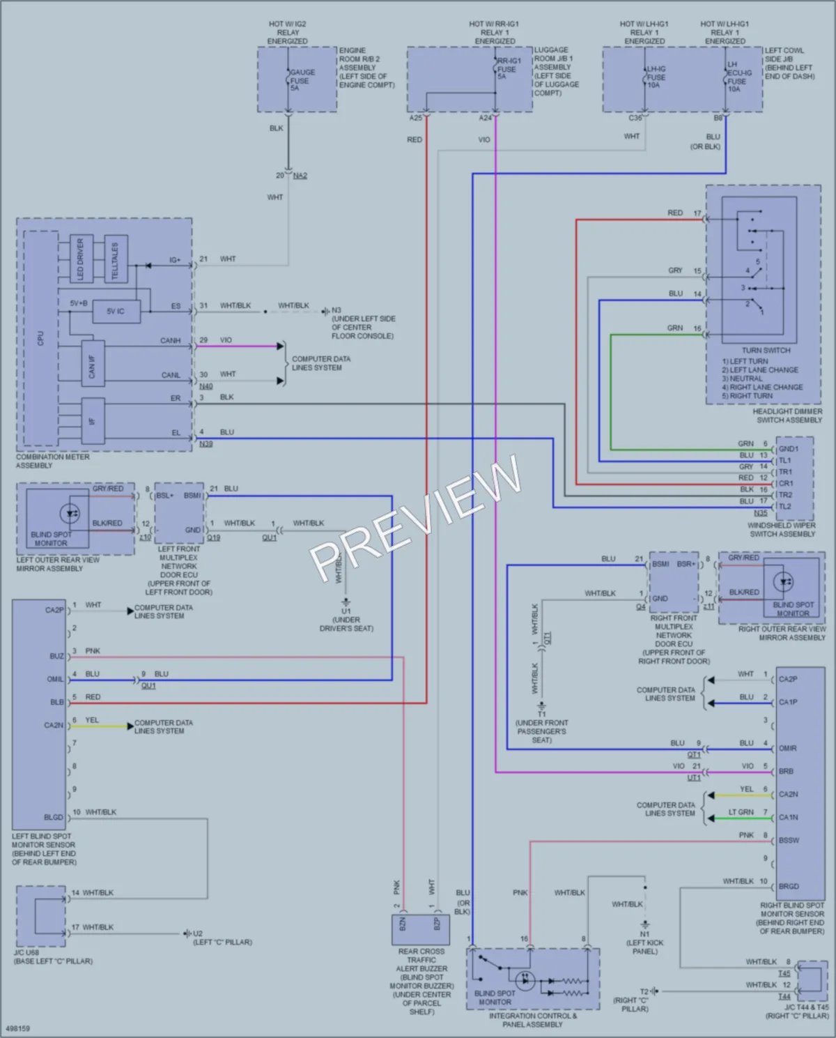 2016 Lexus GS200t Navigation wiring diagram preview