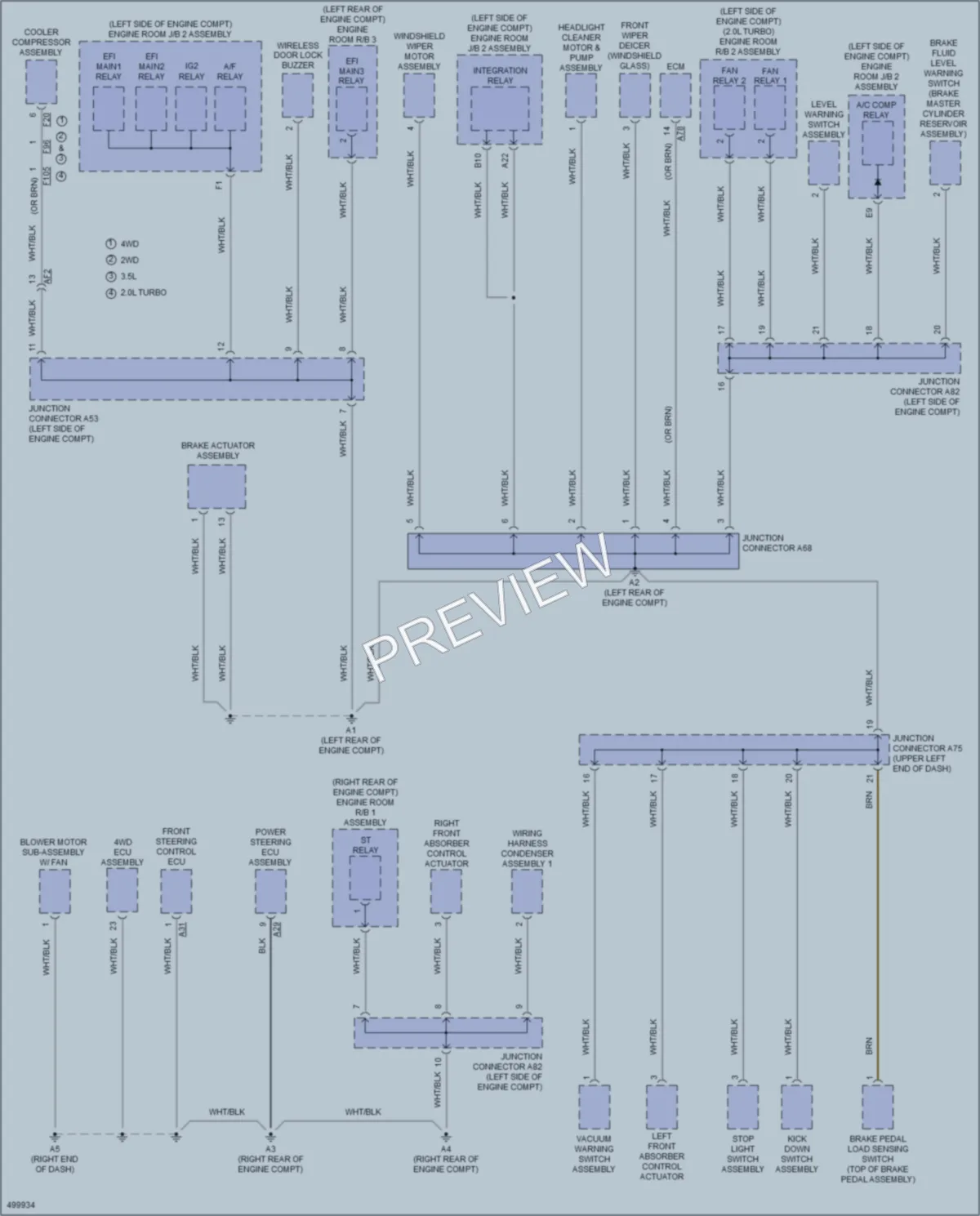 2016 Lexus GS350 Ground Distribution wiring diagram preview