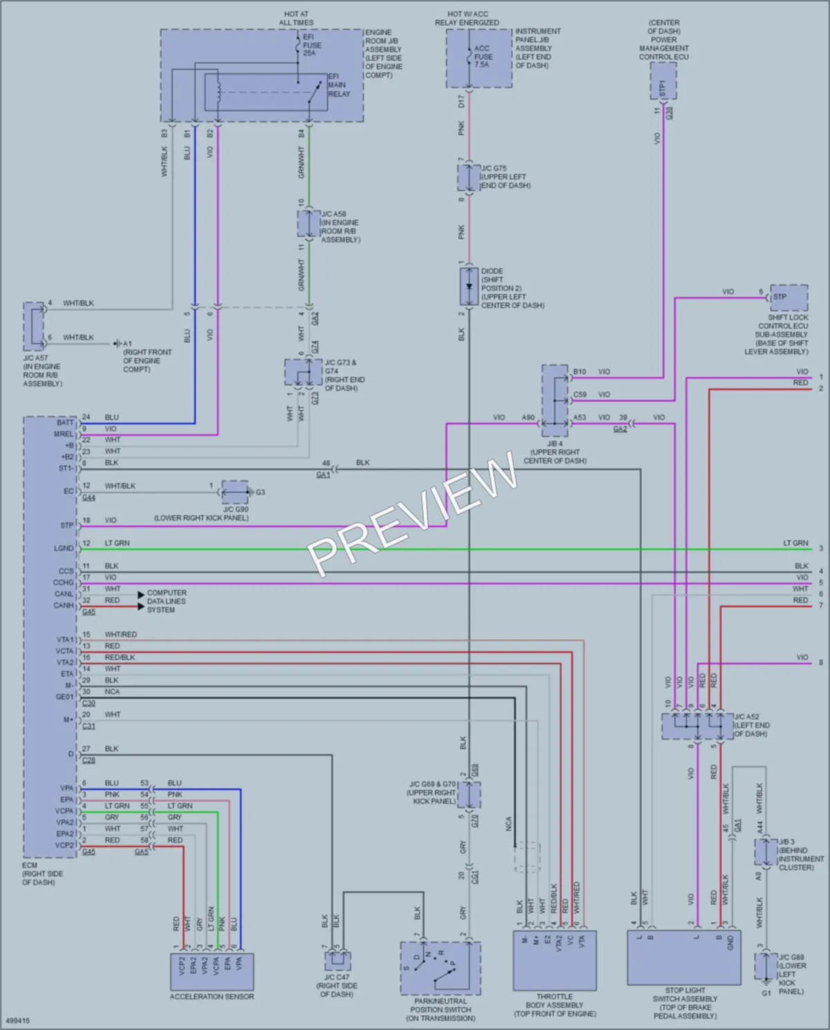 2016 Lexus GX460 Cruise Control wiring diagram preview