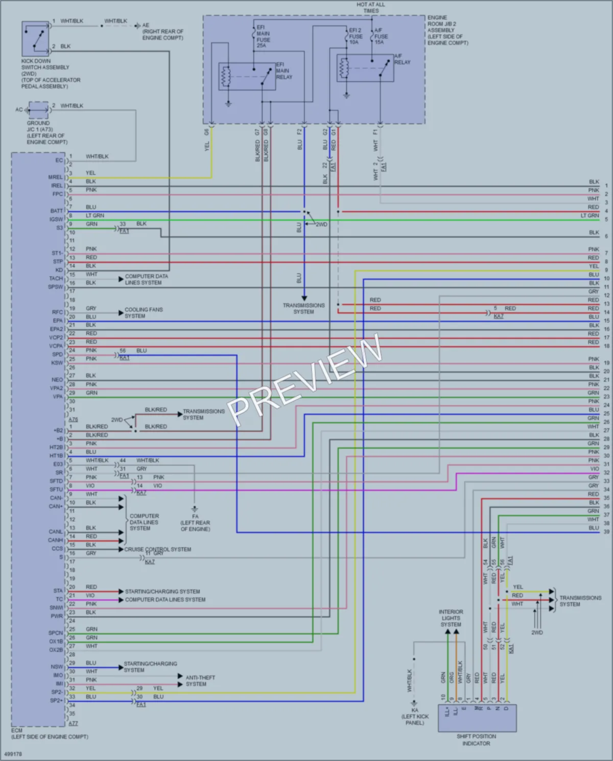 2016 Lexus IS350 Engine Performance wiring diagram preview