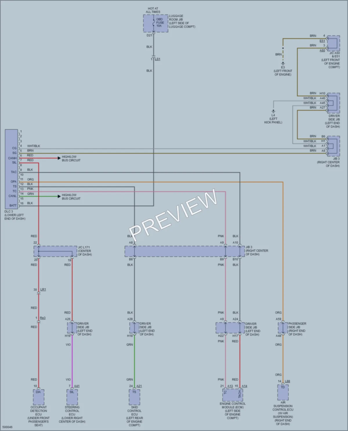2016 Lexus LS460 Computer Data Lines wiring diagram preview