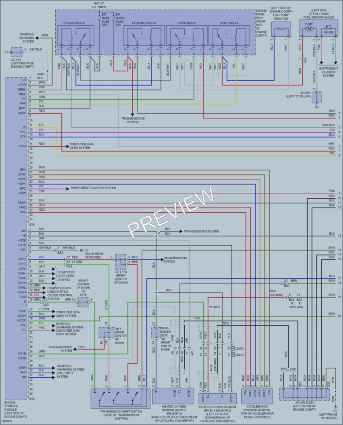2016 Lexus LS460 Engine Performance wiring diagram preview