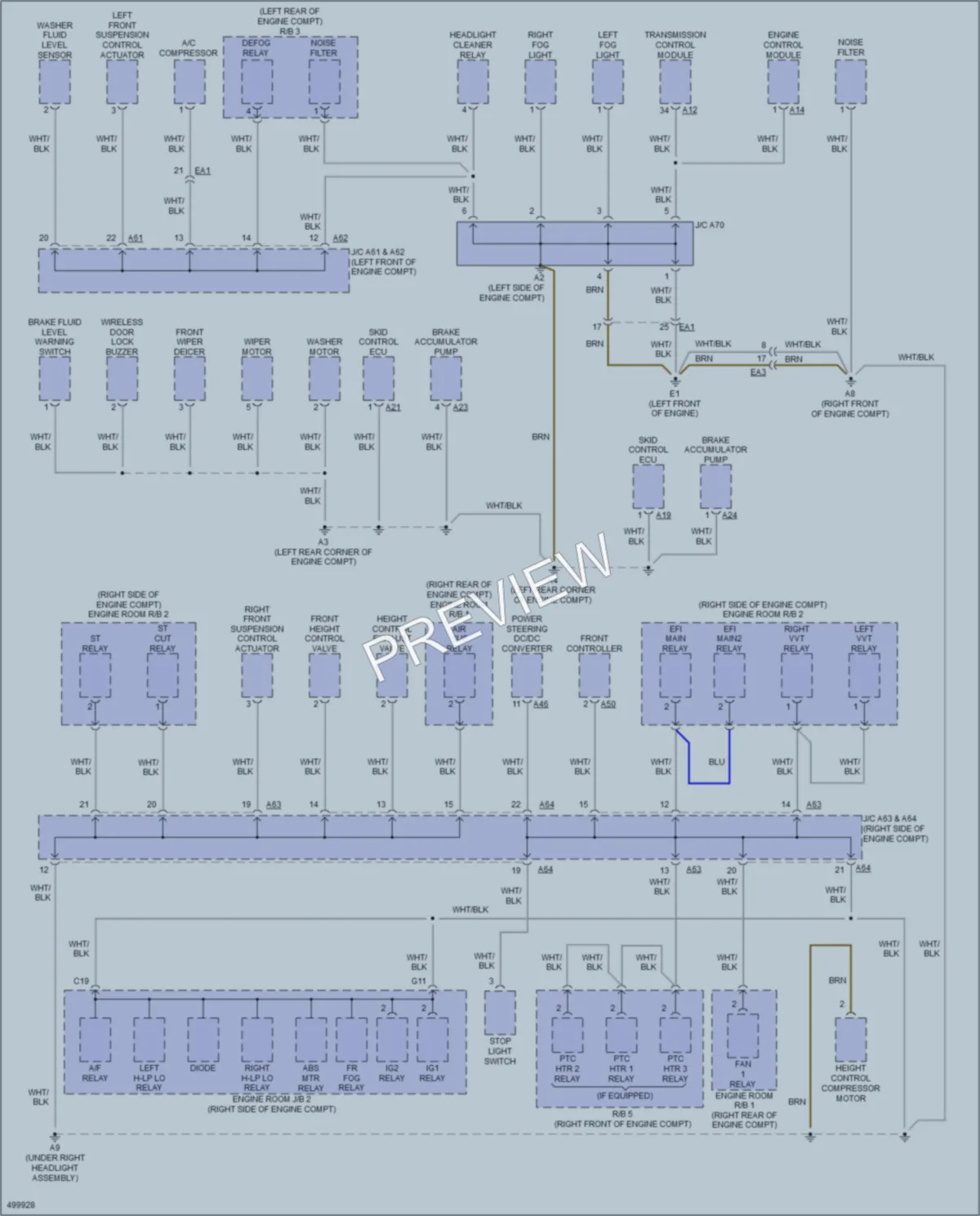 2016 Lexus LS460 Ground Distribution wiring diagram preview