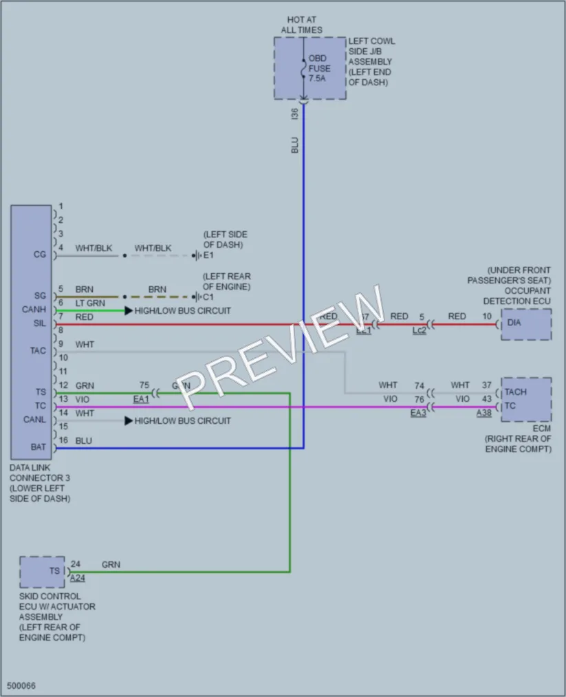 2016 Lexus LX570 Computer Data Lines wiring diagram preview