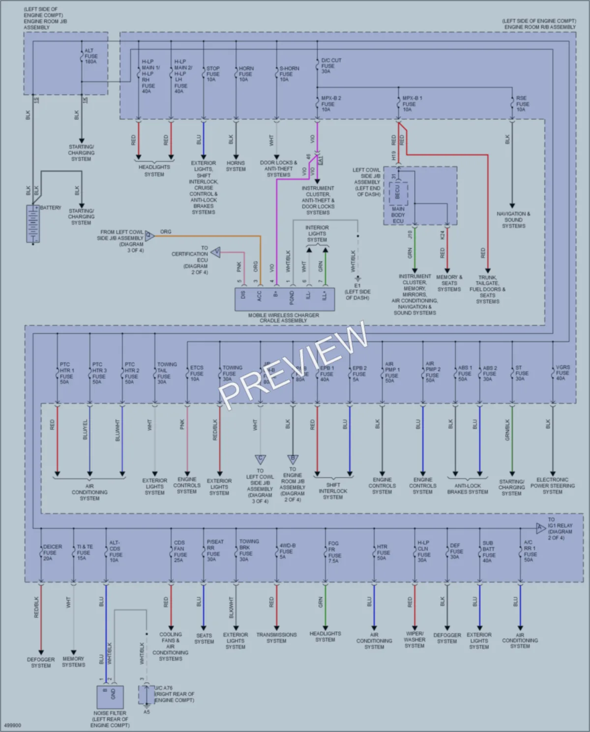 2016 Lexus LX570 Power Distribution wiring diagram preview