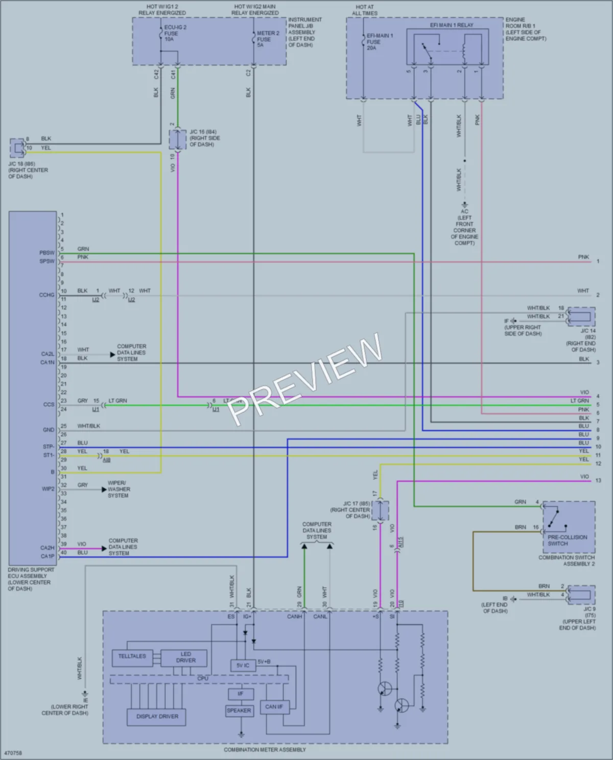 2016 Lexus NX200t Cruise Control wiring diagram preview