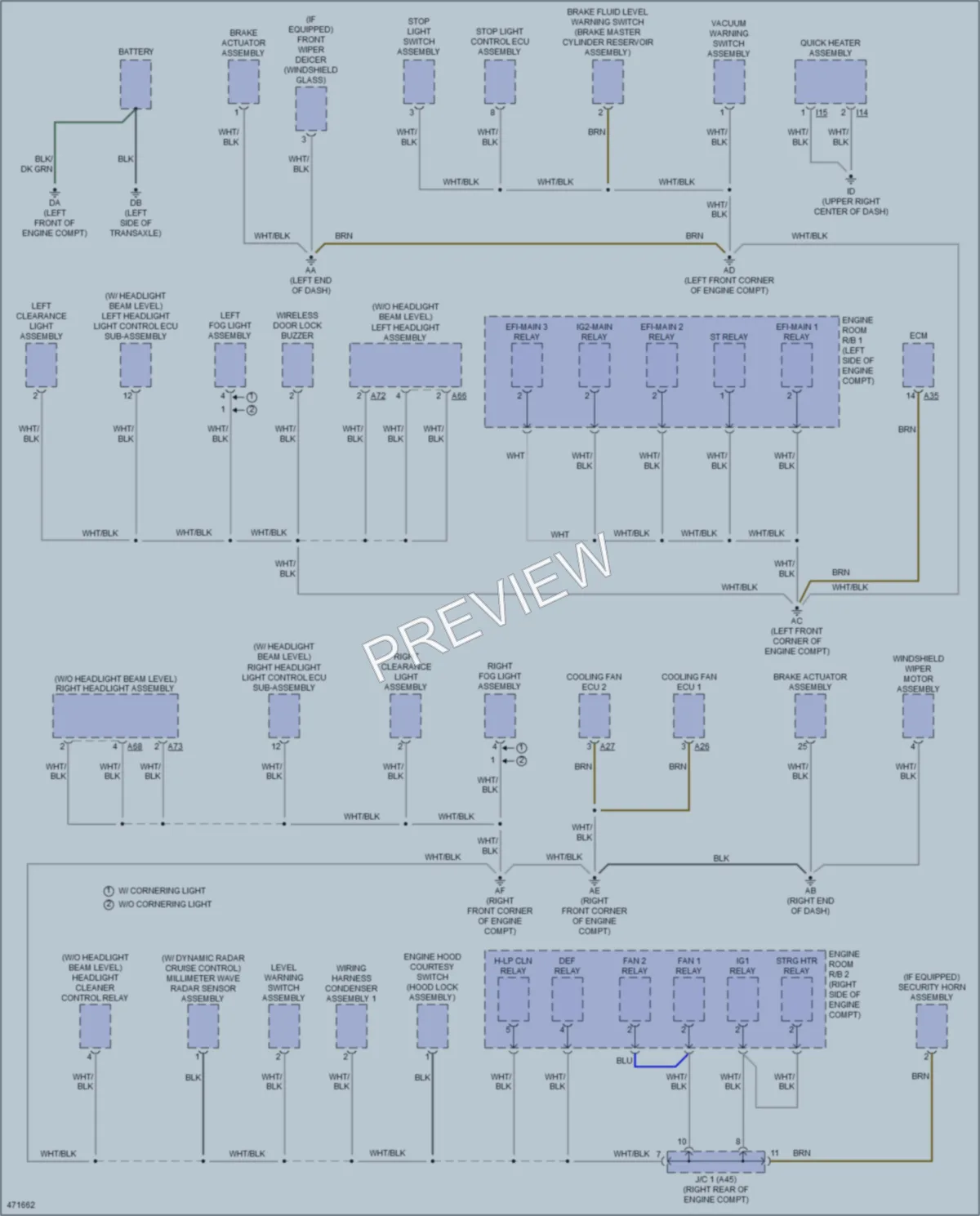 2016 Lexus NX200t Ground Distribution wiring diagram preview