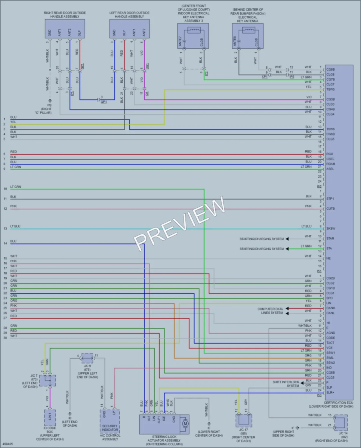 2016 Lexus NX200t Power Door Locks wiring diagram preview