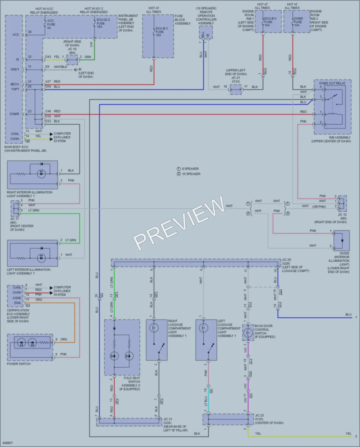 2016 Lexus NX300h Interior Lights wiring diagram preview