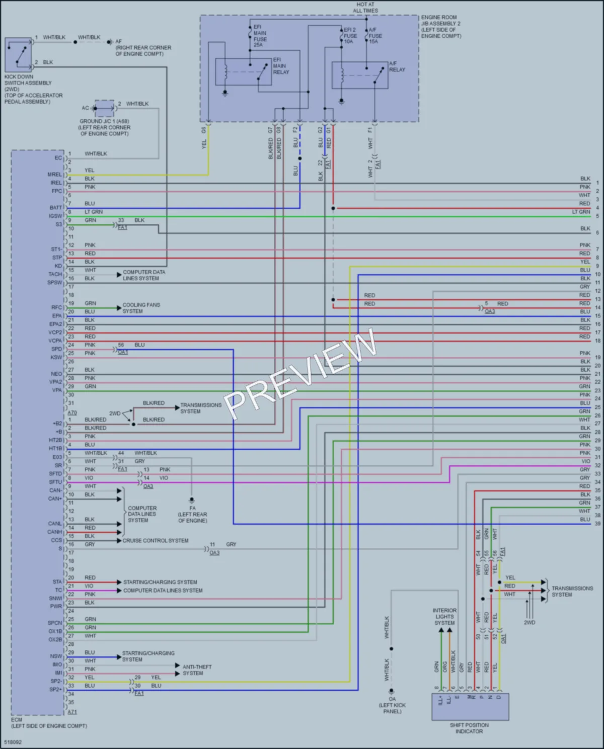 2016 Lexus RC300 Engine Performance wiring diagram preview