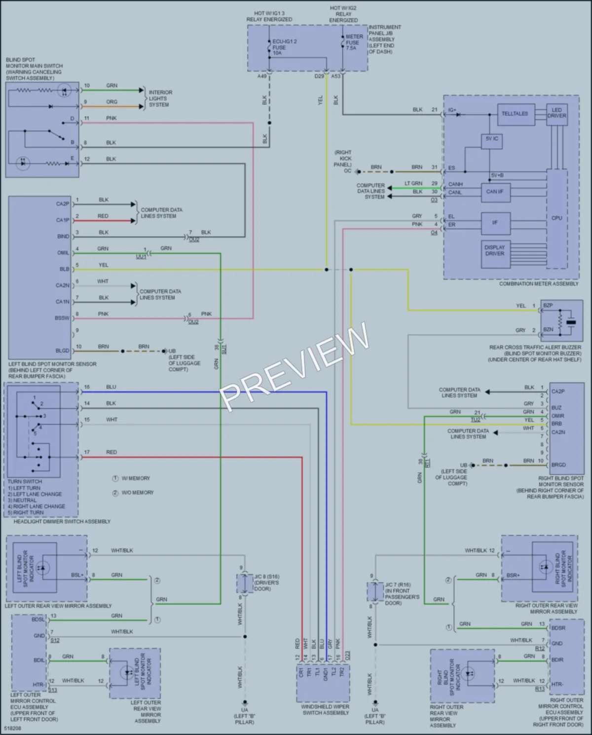 2016 Lexus RC300 Navigation wiring diagram preview