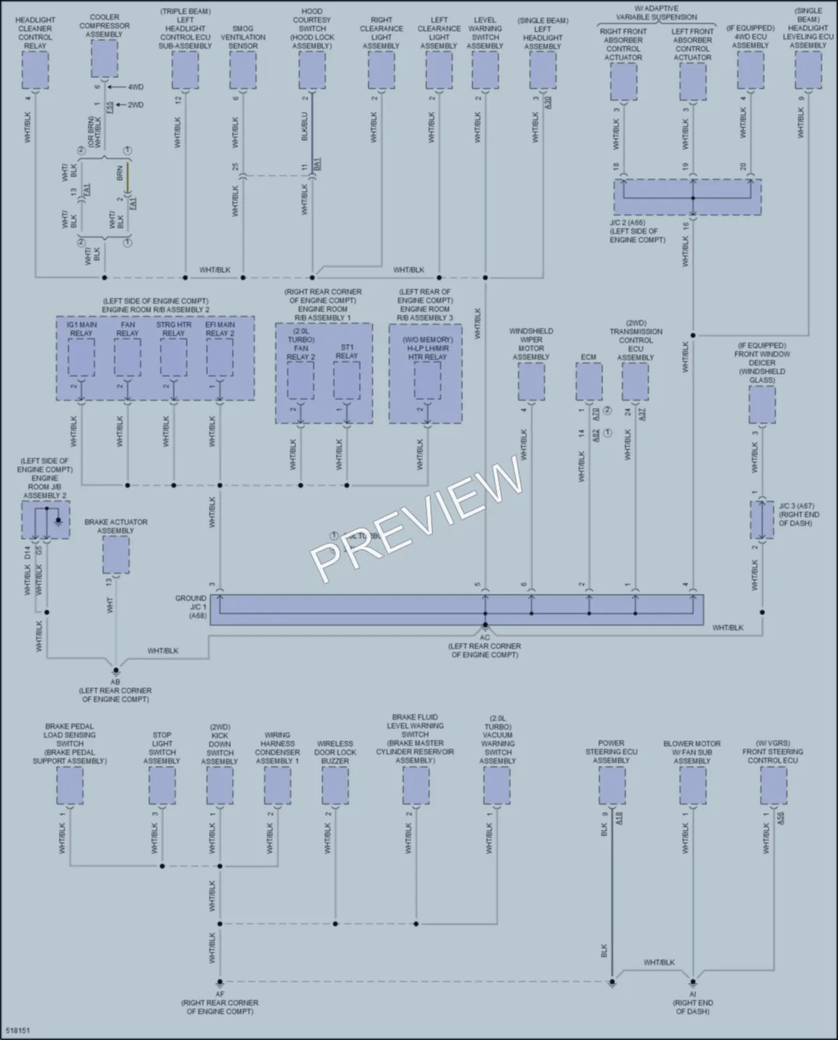 2016 Lexus RC350 Ground Distribution wiring diagram preview