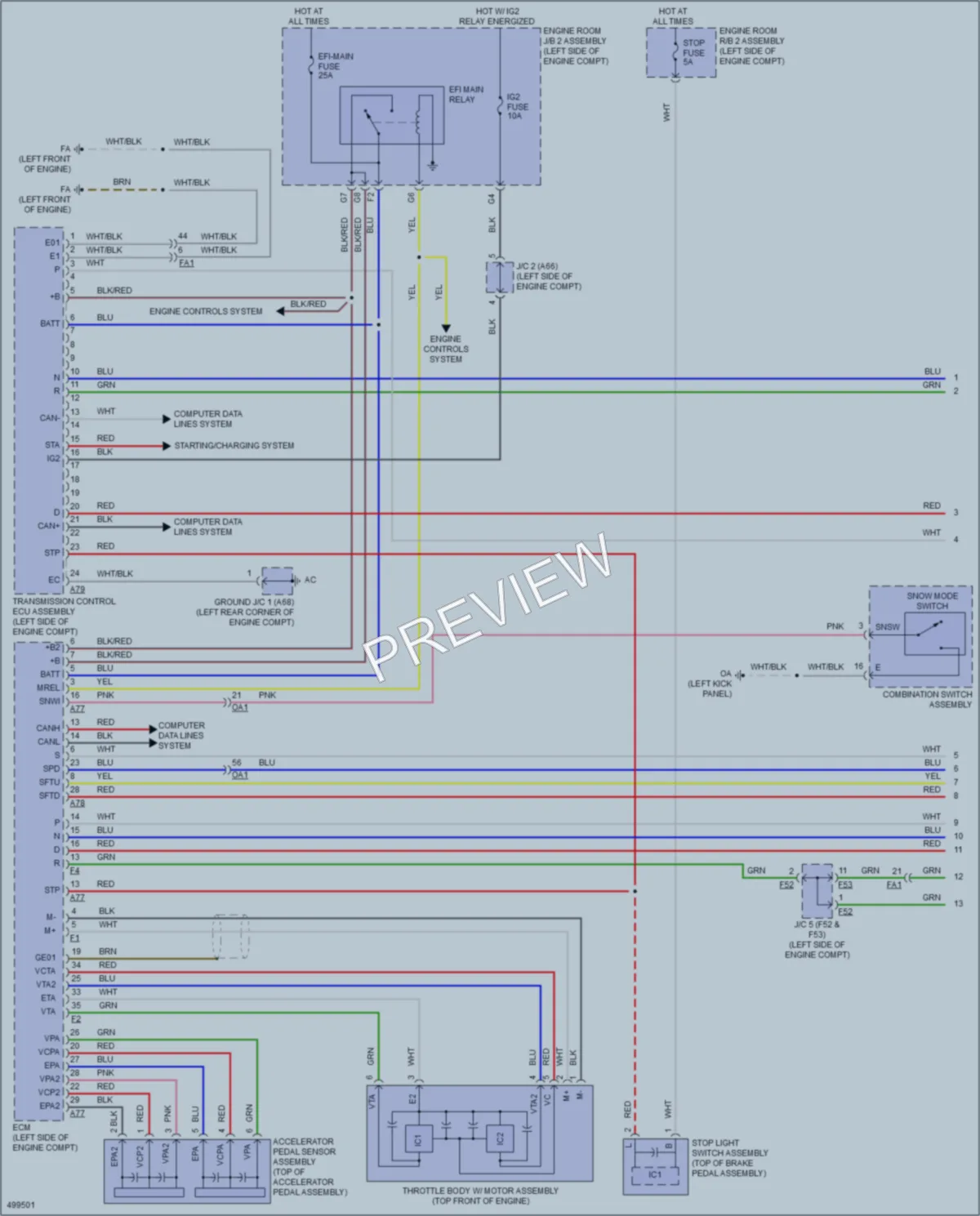 2016 Lexus RCF Transmission wiring diagram preview