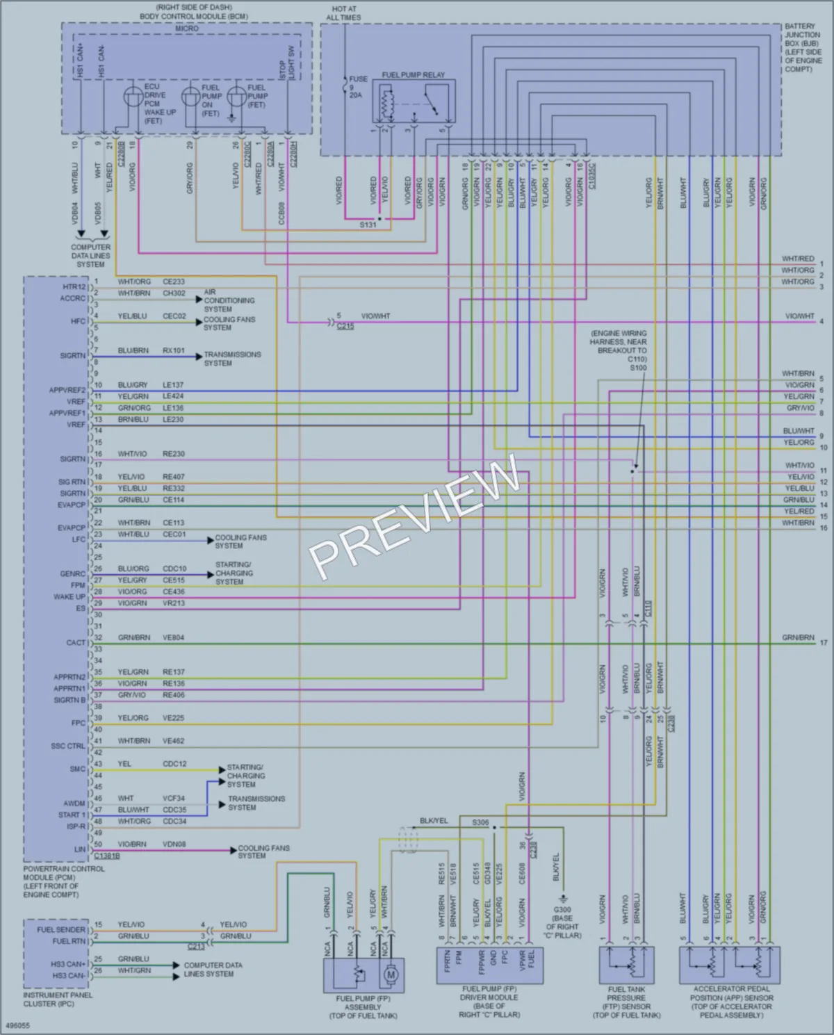 2016 Lincoln MKC Engine Performance wiring diagram preview