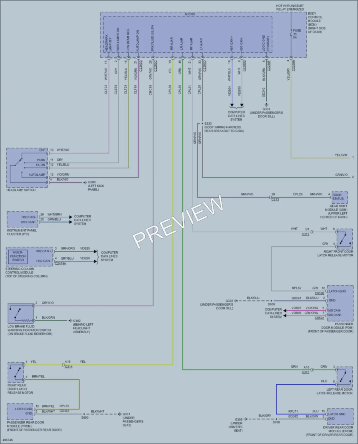 2016 Lincoln MKC Warning Systems wiring diagram preview