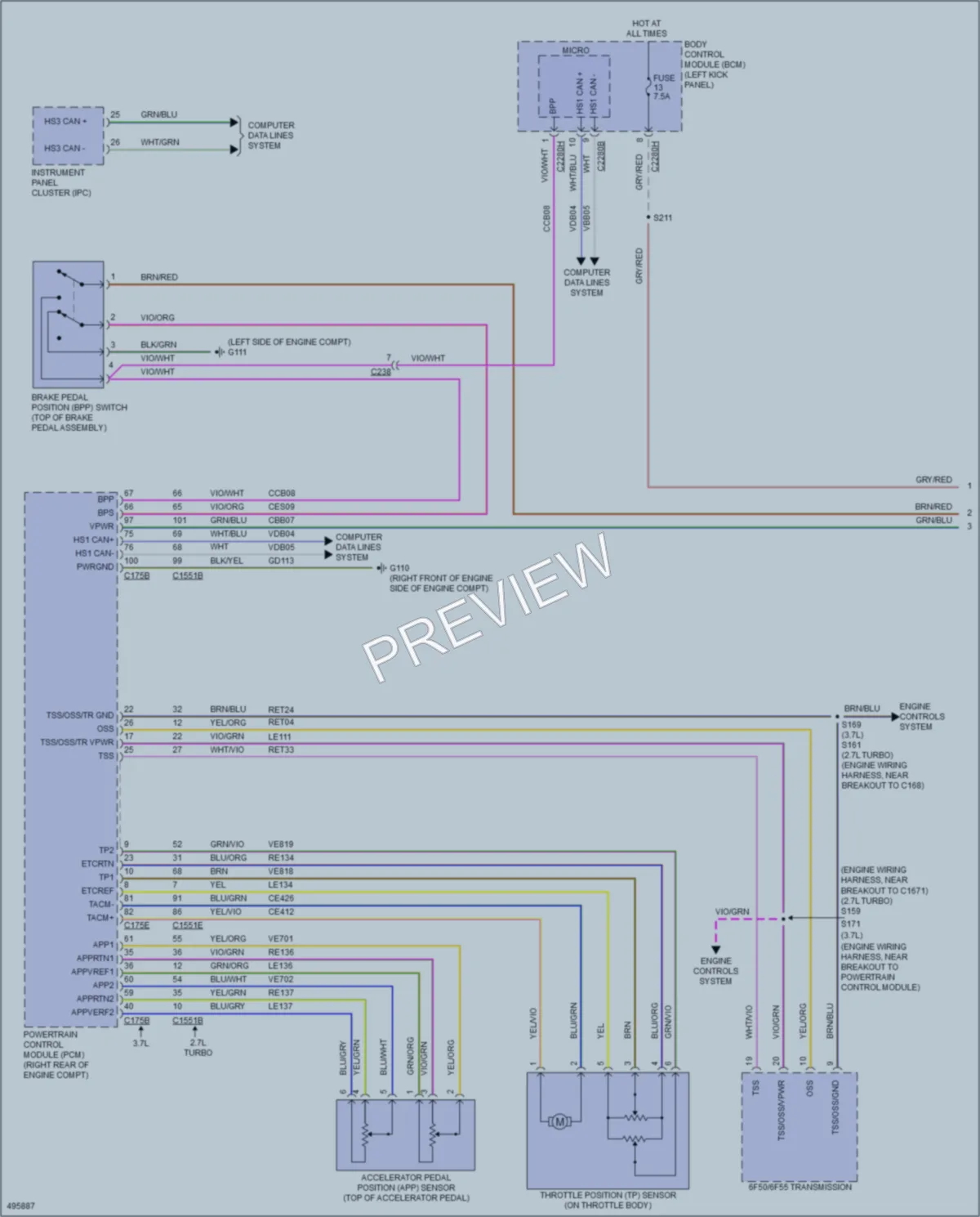 2016 Lincoln MKX Cruise Control wiring diagram preview