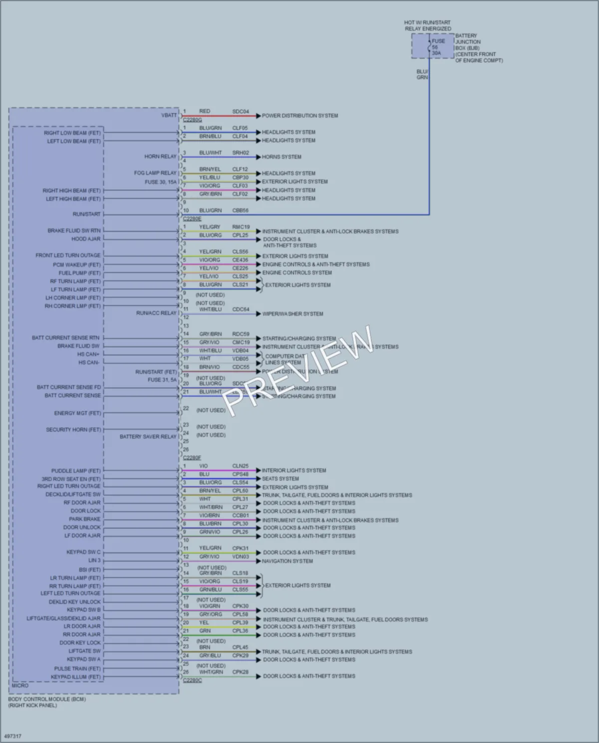 2016 Lincoln Navigator Body Control Modules wiring diagram preview