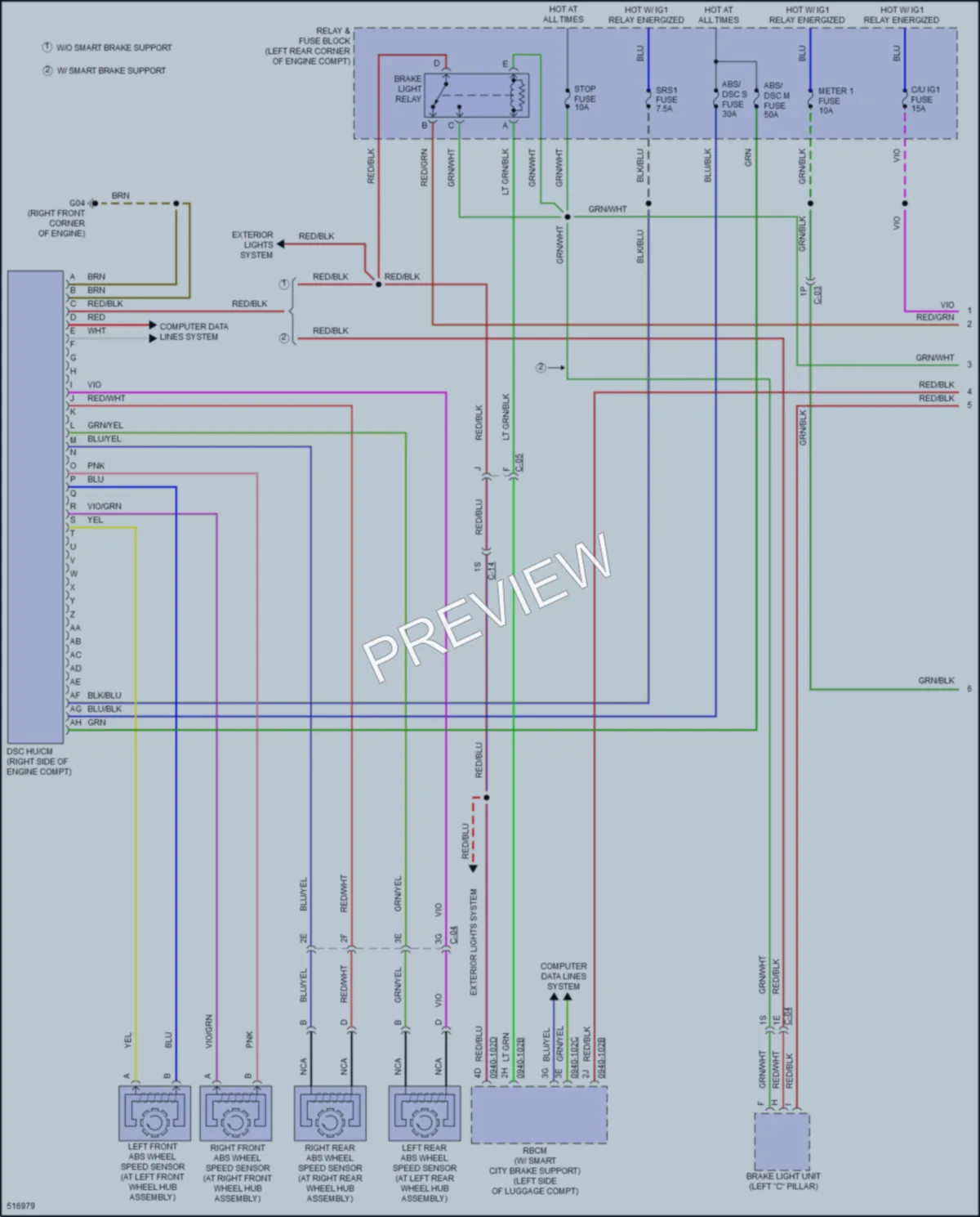 2016 Mazda 6 Anti Lock Brakes wiring diagram preview