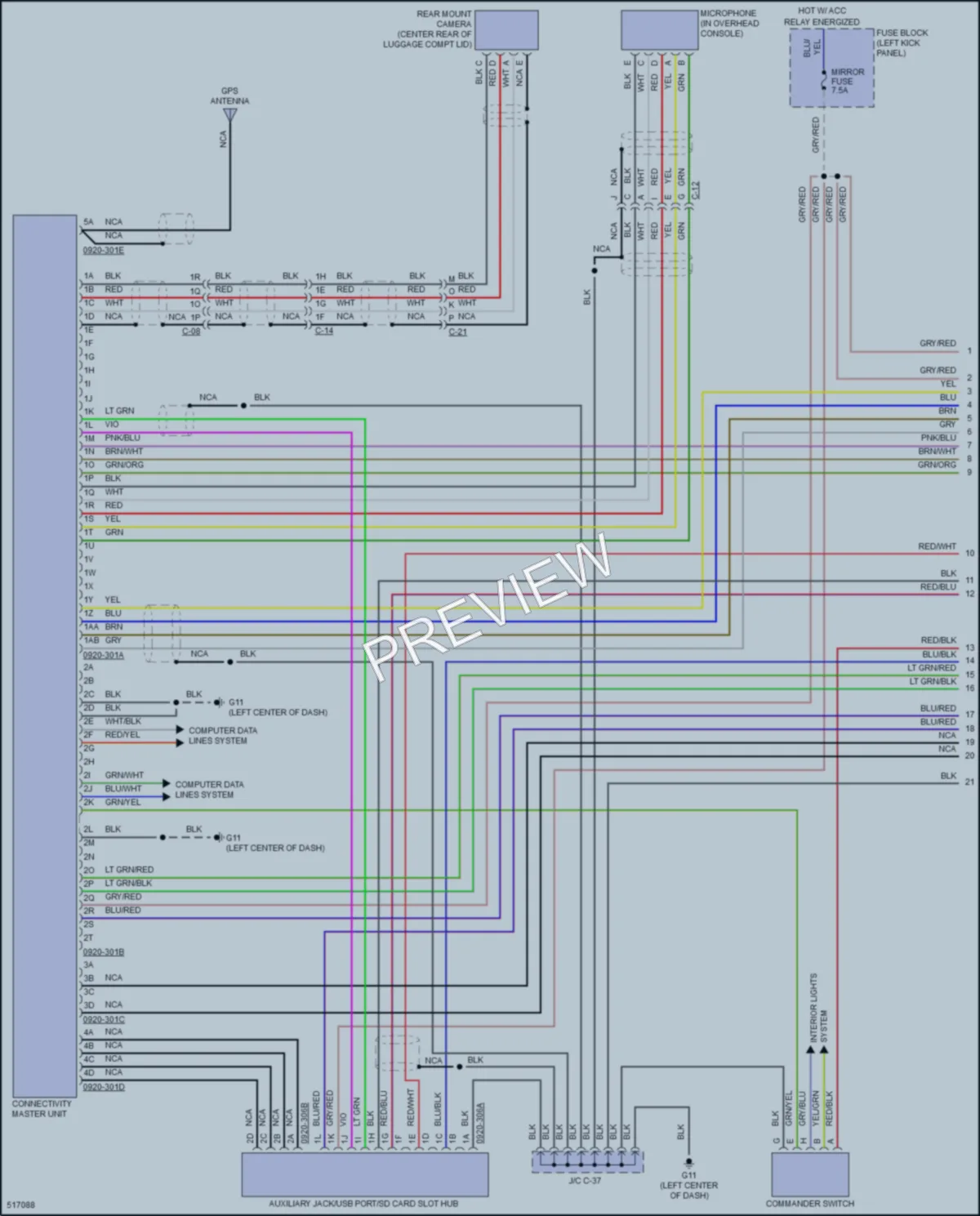 2016 Mazda 6 Radio wiring diagram preview