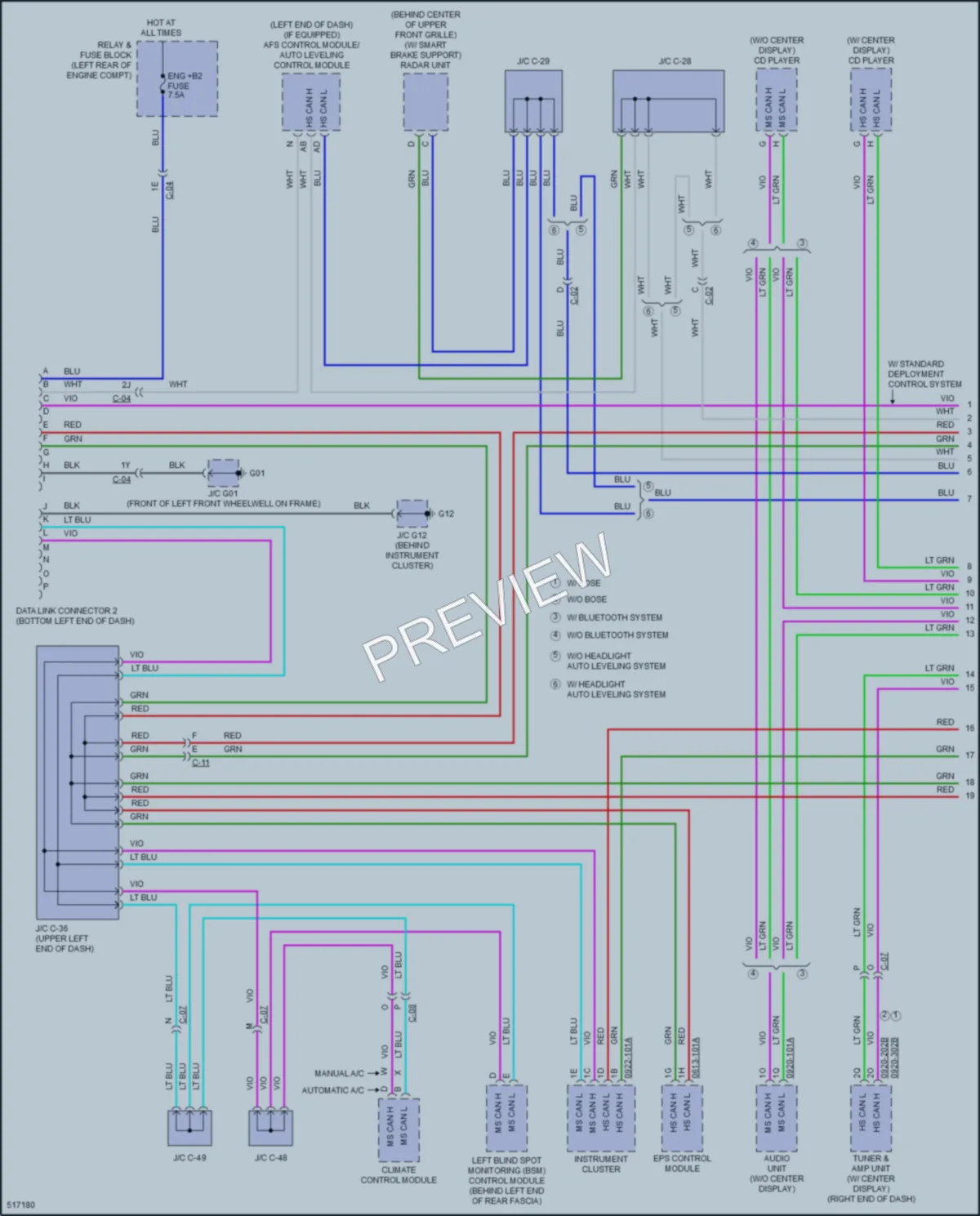 2016 Mazda CX3 Computer Data Lines wiring diagram preview