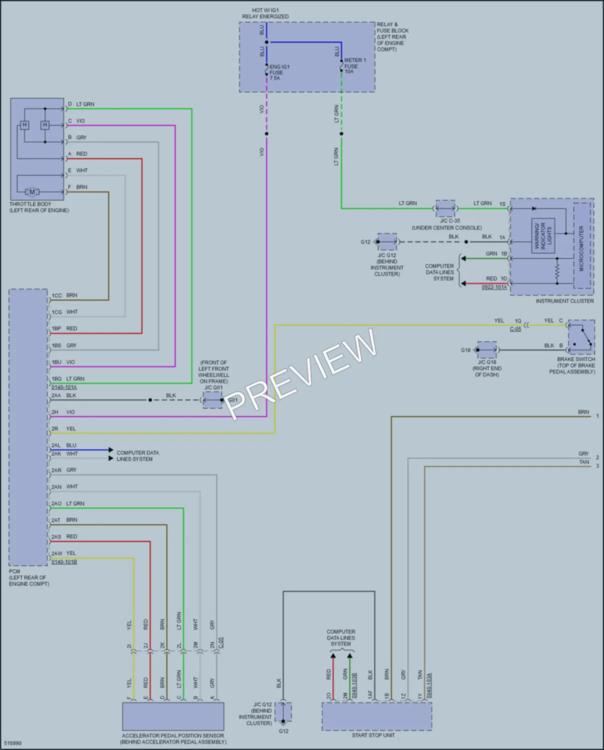 2016 Mazda CX3 Cruise Control wiring diagram preview