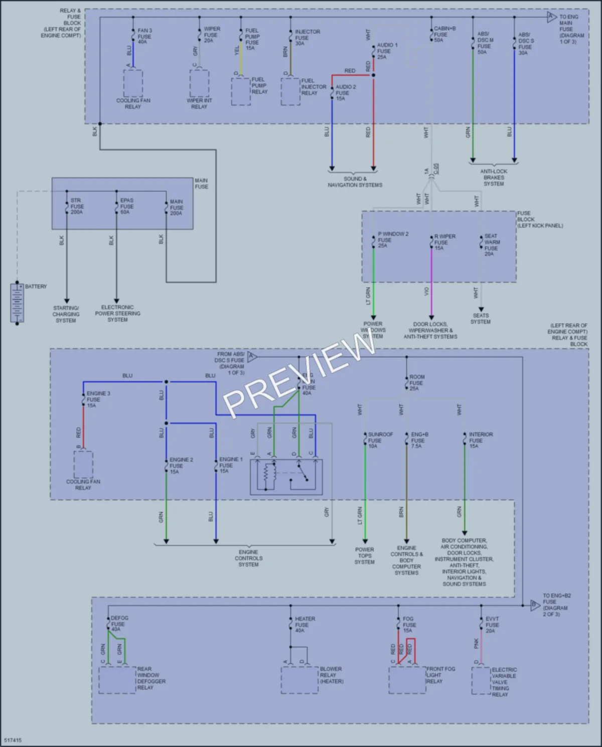 2016 Mazda CX3 Power Distribution wiring diagram preview