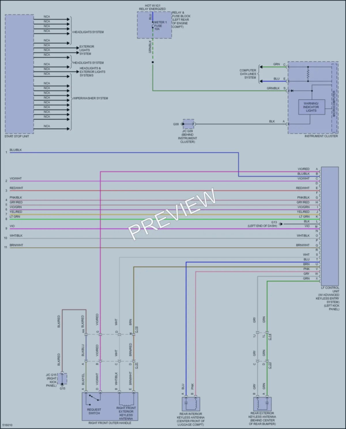 2016 Mazda CX5 Anti Theft wiring diagram preview