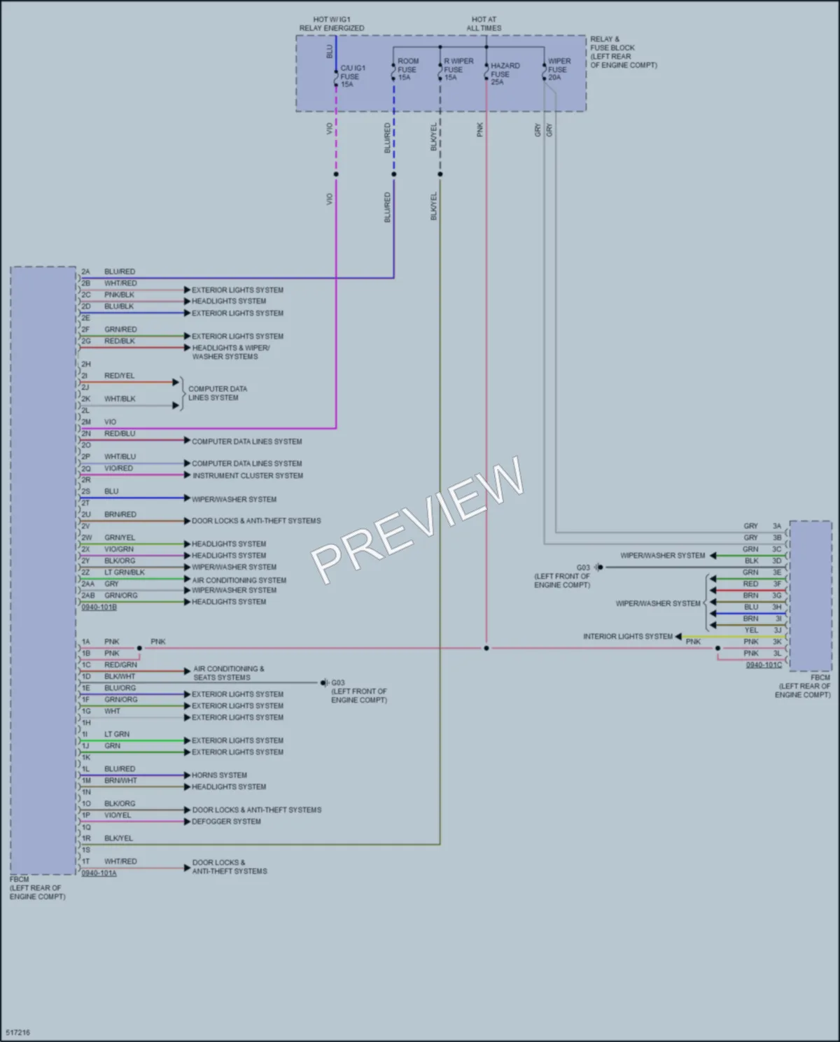 2016 Mazda CX5 Body Control Modules wiring diagram preview