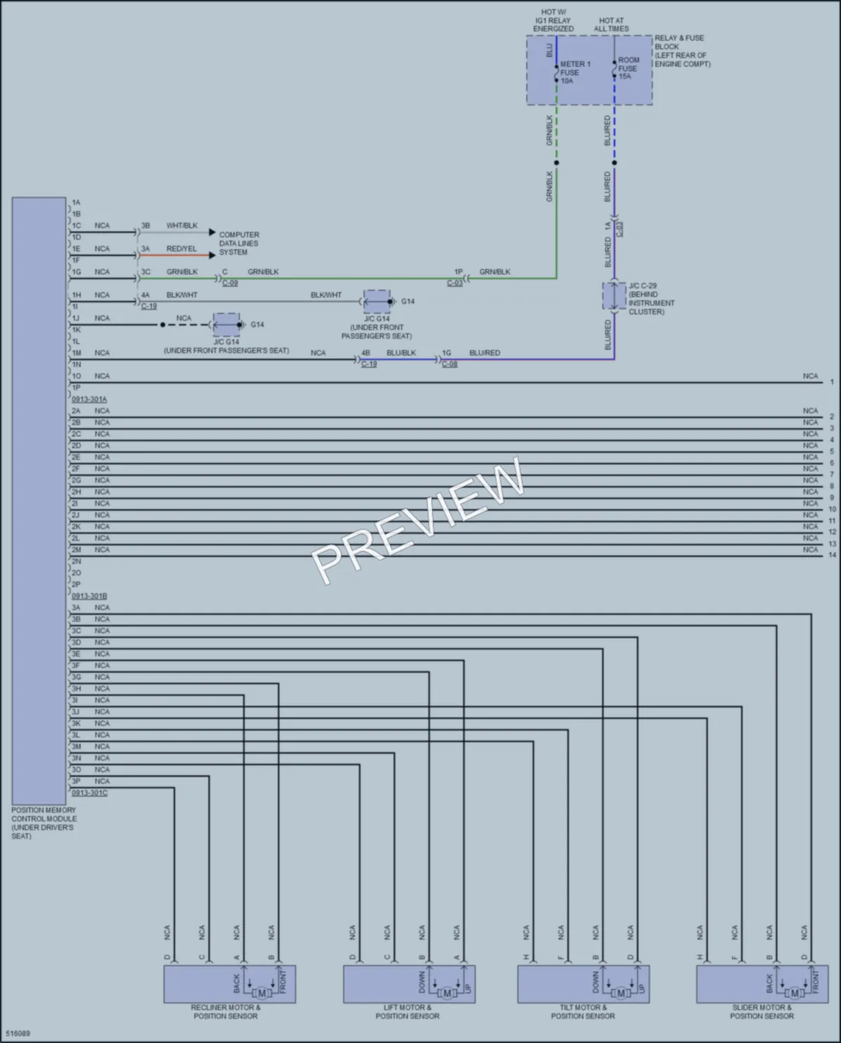 2016 Mazda CX5 Memory Systems wiring diagram preview