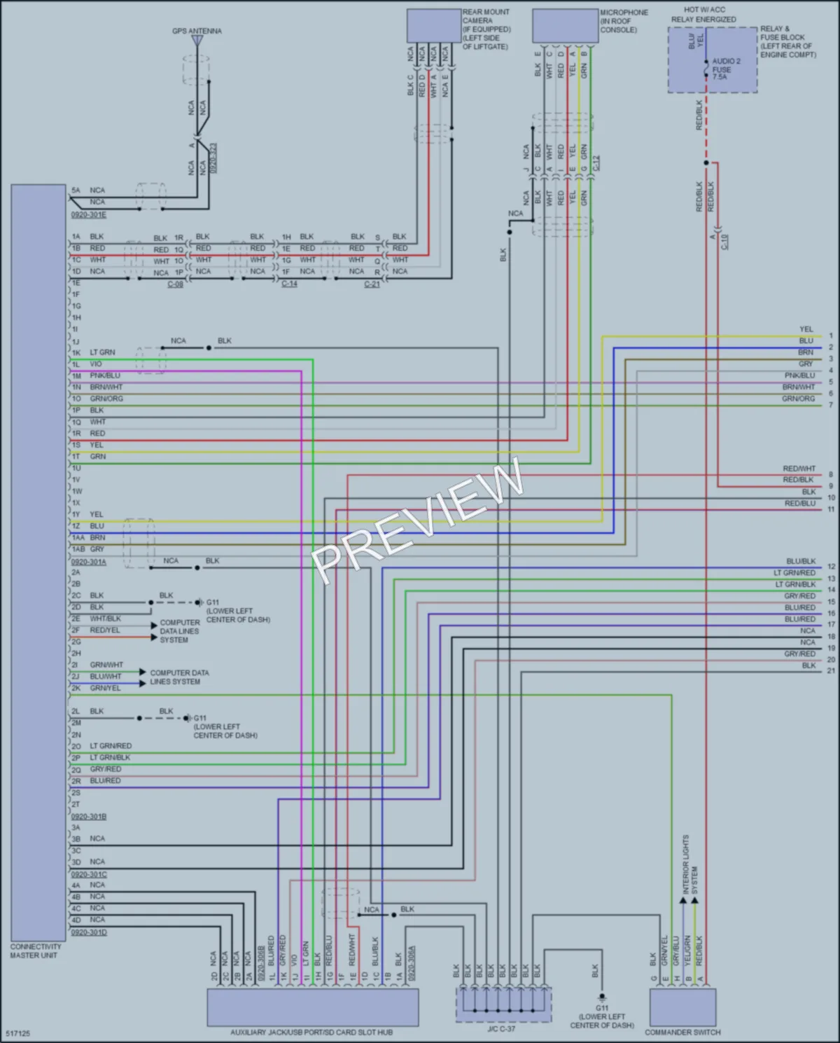 2016 Mazda CX5 Radio wiring diagram preview