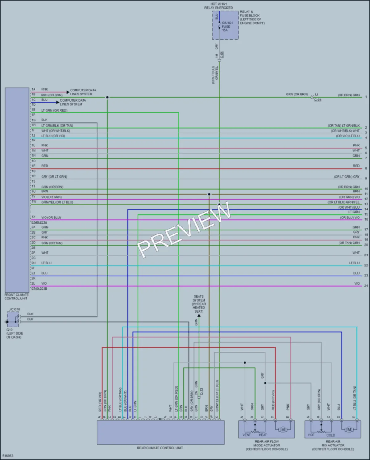 2016 Mazda CX9 Air Conditioning wiring diagram preview