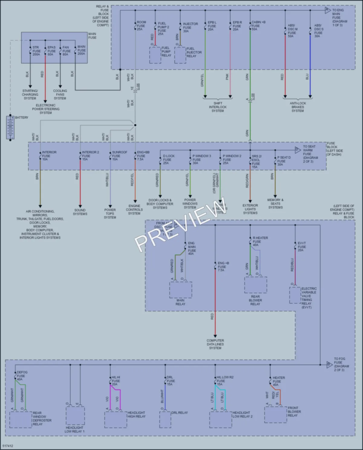 2016 Mazda CX9 Power Distribution wiring diagram preview